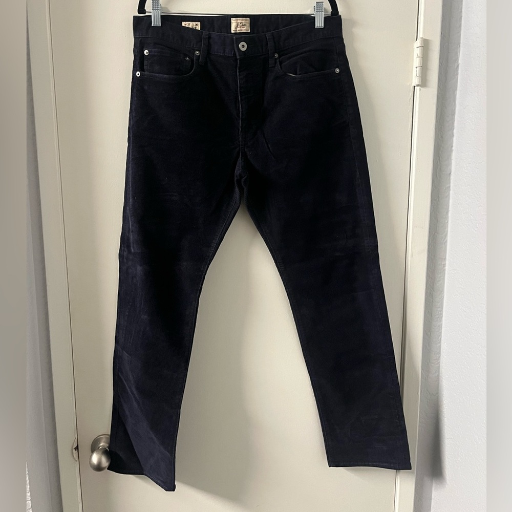 J Crew Black Corduroys Size 32x30